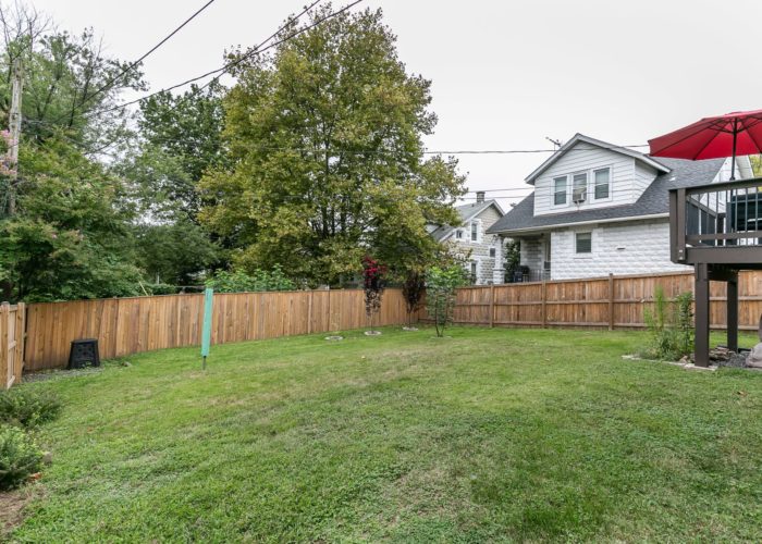 2603 Gibbons Avenue, yard and fence